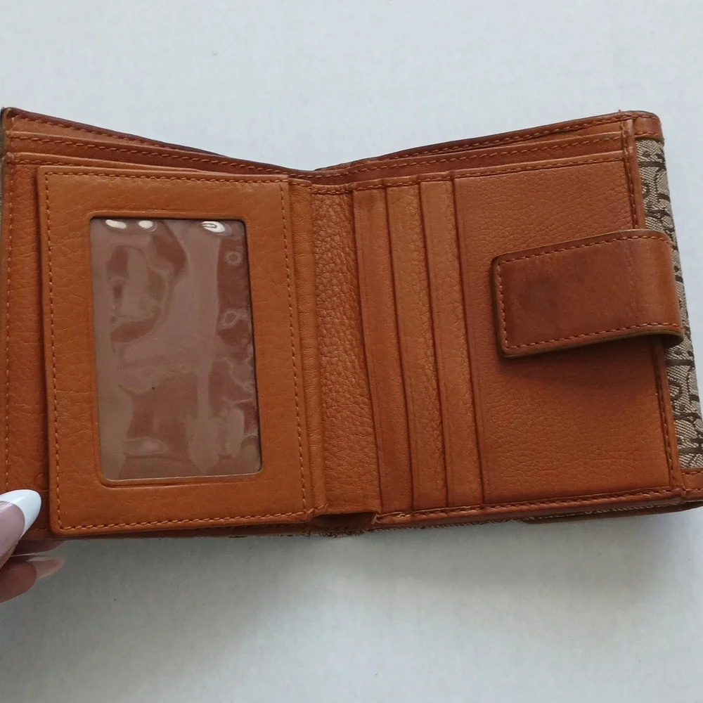 Authentic Dior Brown and Tan Wallet
